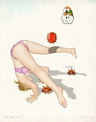 Illustration for article titled Nintendo Games Turned into Edgy, Sexy Pin-Up Pics